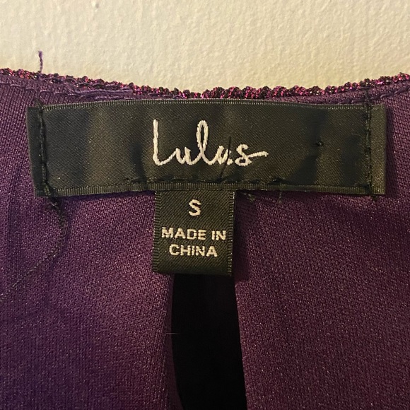 Purple shimmer romper - Picture 2 of 3